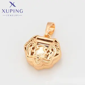 A00698062 xuping jewelry ethnic style simple retro charm elegant lucky lucky lock 18K gold-plated pendant