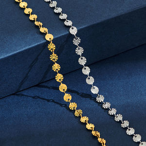 Collar Vintage para Mujer <span class=keywords><strong>Sunshine</strong></span>, Cadena de Eslabones Redondos de Acero Inoxidable, Color Dorado y Plateado, Longitud de 14 a 30 Pulgadas, Joyería de Gargantilla - Product Image 5