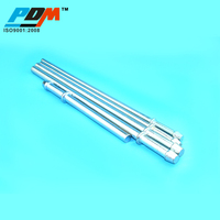 Tiges de suspension d'échappement droites OEM 9 pouces, à tête plate ou en forme de flèche, en zinc uni, courbure en D à 90 degrés, universelles, en acier