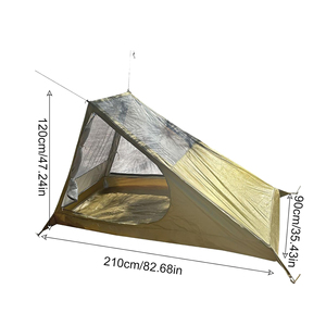 Tienda de Campaña Ligera para 1 Persona, de Una Habitación, para Verano, de Instalación Rápida, con Malla y Resistencia al Agua de 1000 mm, para Senderismo y Excursionismo - Product Image 6