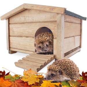 <span class=keywords><strong>Maison</strong></span> de <span class=keywords><strong>hérisson</strong></span> à l'épreuve de l'hiver avec sol et toit résistant aux intempéries, parfaite pour l'hibernation et comme <span class=keywords><strong>maison</strong></span> de nidification pour <span class=keywords><strong>la</strong></span> famille des hérissons - Product Image 1