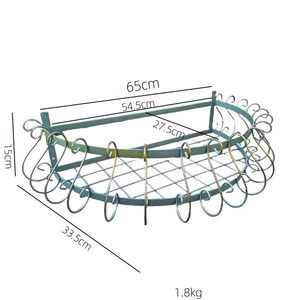 Vente directe usine de créations en fer forgé : Porte-fleurs semi-circulaires en fer forgé pour cour, produits pour la maison et le jardin - Product Image 6