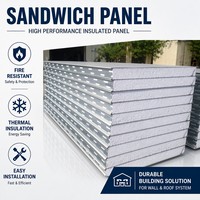 Panneau sandwich EPS léger et isolé pour la construction de bâtiments préfabriqués et d'entrepôts