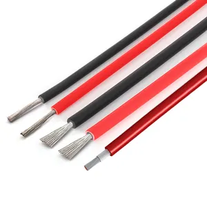 pv1-f 6mm twin/single core electric solar cable pv solar cable 4awg pv1-f solar cable
