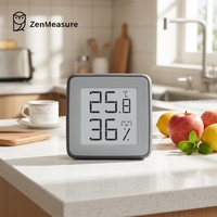 Thermomètre et hygromètre numériques ZenMeasure, testeur de réfrigérateur et de congélateur, capteur d'humidité, MHO-C402, garantie 1 an