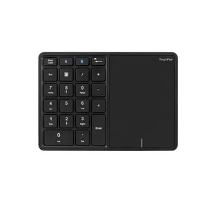 22键无线数字键盘，带触摸板2.4G数字daul型号键盘，适用于平板电脑笔记本电脑帐户