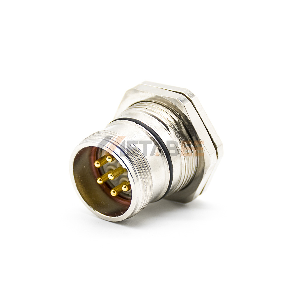 Male Straight Solder Cable Front Mount