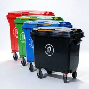 Contenedor de Basura de 660 Litros de Material HDPE de Marca de Fábrica con 4 Ruedas para Basura/Residuos/Contenedores con Ruedas - Product Image 1
