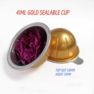 Capsule <span class=keywords><strong>en</strong></span> aluminium couleur or 41 ml, écologique, qualité alimentaire, pour thé, café, assaisonnement, poudre, sauce, <span class=keywords><strong>nid</strong></span> <span class=keywords><strong>d</strong></span>'<span class=keywords><strong>oiseau</strong></span> - Product Image 4