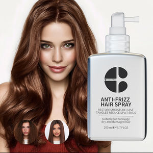 Spray orgánico vegano resistente a la humedad con logotipo personalizado, protector de calor para el cabello, spray para cabello antiencrespamiento para cabello seco y dañado - Product Image 1