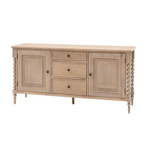 American Style Solid Wood <b>Sideboard</b> 166x45x80cm Retro Color Antique Entryway Cabinet French Carved TV <b>Storage</b> Furniture - Product Image 2