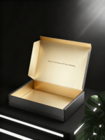 Individuelles Logo Geprägte Glasdose Box mit Schwammfutter aus Recyclingmaterialien Benutzerdefinierte Farbe 2mm Dicke Klebefreie Verpackung