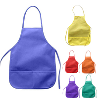 Tablier personnalisé avec logo, hygiénique, respirant, pour enfants, activités de plein air, jetable, sublimation, non tissé, pour enfants
