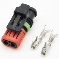Bouchons de câble de câblage de moteur de voiture à 2 trous Adaptateur scellé automatique Buse de pulvérisation de carburant automobile Prise de câble 1337245-3