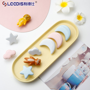 LGEDIS Ceramic Animal Drawer <strong>Handles</strong> Novelty Shape For Childrens Room Furniture Cabinet Door Easy Installation - Product Image 1