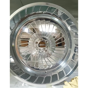 Personalización de llantas de aluminio forjado de 22 pulgadas con diseño cóncavo pulido y una anchura de 14 pulgadas ET -75mm - Product Image 1