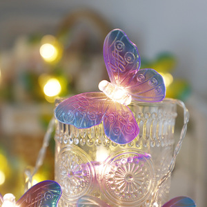 Mariposa Led Cadena de <span class=keywords><strong>luces</strong></span> Hada Baterí<span class=keywords><strong>a</strong></span> Usb Boda Al Aire Libre Habitación de Navidad Guirnalda Decoración Taizhou Luz de Navidad - Product Image 1