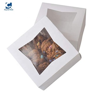 Scatole pasticceria carta da forno con confezione regalo finestre finestra personalizzata coperchio trasparente Macaron Cupcake scatola per ciambelle alimentari - Product Image 3
