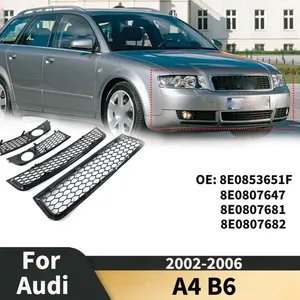 StarNav 2002-2006 pour B6 – Kit de protection de calandre avant supérieure et inférieure perforée nid d'abeille pour feux antibrouillard - Product Image 1