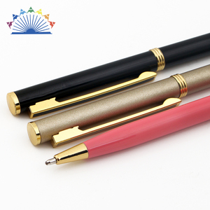Stylo à bille fin en acier inoxydable - Product Image 2