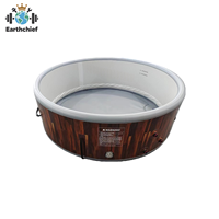 Langlebiger Aufblasbarer Whirlpool für 4-6 Personen, Tragbarer Garten-SPA-Pool, Outdoor-Aufblasbarer Spa mit Heizung