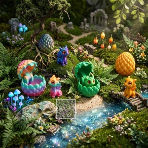 Œuf de dinosaure imprimé en 3D, <span class=keywords><strong>dragon</strong></span> articulé, jouet artistique de bureau, surprise, fournisseur professionnel, couleurs assorties - Product Image 1