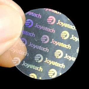 Rollo de película holográfica <span class=keywords><strong>3D</strong></span> con logotipo personalizado, lámina de PET transparente superpuesta, pegatina de holograma de seguridad para cámara y teléfono móvil - Product Image 2