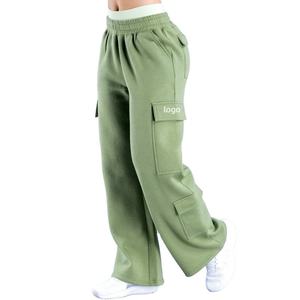 Alxin Online Wholesale Fornecedor Streetwear Y2k Moda Casual Calças Jogger Calças de carga Sweatpants Wide-Leg Calças Calças das mulheres - Product Image 2