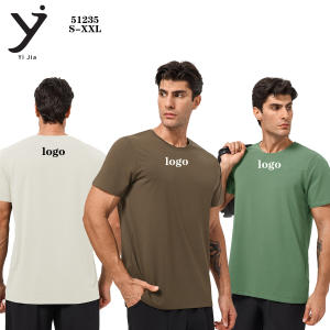 Camiseta Deportiva Casual para Hombre de Alta Calidad, Fabricada con Poliéster y Spandex, Camiseta de Gimnasio para Hombre - Product Image 4