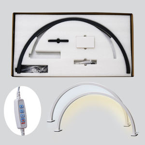 Vẻ Đẹp 75Cm Anh Cắm Màu Xanh Lá Cây Vàng Hồng Nửa Mặt Trăng LED Ánh Sáng Móng Tay Bảng Đèn Nửa Mặt Trăng Đèn - Product Image 5