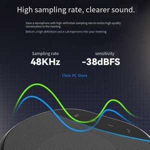 Micrófono con Altavoz USB 360 °   Micrófono Omnidireccional para Ordenador, Skype, Videoconferencias, Cursos en Línea, Conferencias de Escritorio - Product Image 5