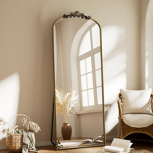 Grande porta ad arco gotico fatto a mano di lusso moderno metallo incorniciato <span class=keywords><strong>specchio</strong></span> di vetro per il bagno soggiorno retrò <span class=keywords><strong>Vintage</strong></span> stile rustico - Product Image 6