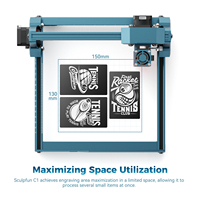 SCULPFUN C1 Prix Usine Basse Machine à Graver Petite Portable DIY Mini Graveur Laser pour Bois et Cuir