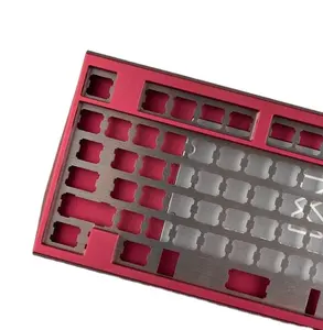 China OEM high precision Custom Keyboard Prototype CNC Aluminum mechanical keyboard case With Anodized