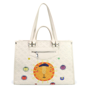 Bolso de Mano Ligero para Mujer, de Cuero Sintético Repujado, Gran Capacidad, Moderno y Versátil, con Decoración de Animales de Dibujos Animados, Bolso de Hombro - Product Image 1