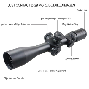 Lunette <span class=keywords><strong>de</strong></span> visée tactique FFP4-14X44IR à parallaxe latérale, réticule éclairé sur le premier plan focal, pour la <span class=keywords><strong>chasse</strong></span>, optique longue portée, viseur télescopique - Product Image 2