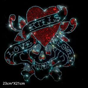 T-<span class=keywords><strong>shirt</strong></span> et sweat à capuche tendance prêts à expédier, motif squelette et fleur à transfert thermique DIY - Product Image 1