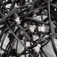 Meilleur prix vert foncé PVC IP65 12V LED Clip arbre lumière 24V cristal chaîne fée guirlande lumières pour la fête de mariage décoration de noël