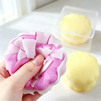Jouet Squishy en forme de Biscuit Croquant Rempli, Macaron au Chocolat Réaliste à Presser pour Décompresser