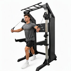 Machine à poulies double réglable professionnelle, appareil de <span class=keywords><strong>musculation</strong></span> multifonctionnel à câbles pour l'entraînement complet du corps, crossover de poitrine et d'épaules - Product Image 5