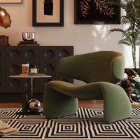 Fauteuil en cuir PU ultra-simple de style italien moderne, coussin en éponge haute résilience, meubles de maison, salon, salon de beauté