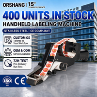 Orshang Elektrische Handheld Etiketteermachine Papier Kleine Fruit Ei Sticker Applicator Verse Producten Boomgaard Supermarkt Boerderij