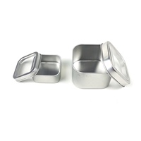 Boîte en fer blanc rectangulaire personnalisée avec couvercle hermétique, vente chaude d'usine, emballage pour bonbons et chocolats