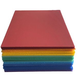 ベストセラーリサイクルカスタマイズPPプラスチックポリプロピレン段ボールカラフルプラスチックシート子供用DIY卸売切削 - Product Image 5