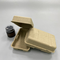 Emballage personnalisé en boîte de papier de bagasse de canne à sucre, boîtes en carton recyclé, emballage écologique, moulage en pâte moulée