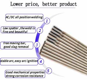 Meilleur prix Aws E7018 électrode de soudage baguette de soudage 7018 4mm électrode de soudage au carbone 7018 faible teneur en hydrogène - Product Image 2