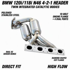 Edelstahl 304 Abgaskrümmer für BMW 120i 118i N46 <span class=keywords><strong>N42</strong></span> E82 2.0 2006-2013 Hochleistungs-Rennsport-Tuning-Upgrade - Product Image 1