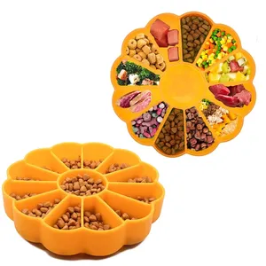 Qidian Anti-slip Pet Dog Slow Feeder Eco-friendly Silicone Dog Feeder Slow Eating Pet Bowl For Water Food