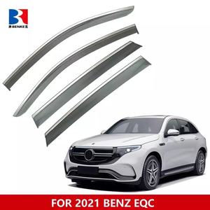 Pare-soleil pour MERCEDES BENZ EQC 2022, pare-pluie noir, visière de fenêtre, déflecteur de vent - Product Image 2