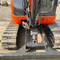 Mini-excavatrice Kubota KX163-5 d'occasion d'origine japonaise, 6 tonnes, à bras court, 370 heures, faible nombre d'heures de fonctionnement, mini-excavatrices d'occasion